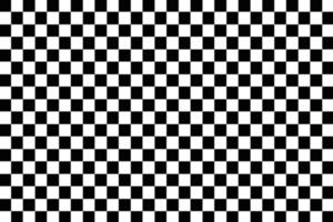 Ilustração em vetor fundo preto e branco xadrez sem costura padrão