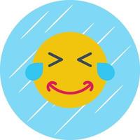 sorriso estrabismo lágrimas vector design do ícone