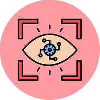 ícone de vetor de olho cibernético