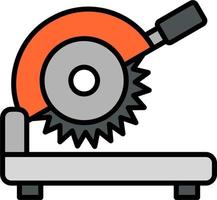 ícone de vetor de máquina de corte de metal