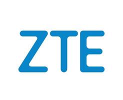 zte logotipo marca telefone símbolo nome azul Projeto hong kong Móvel vetor ilustração