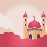 Ramadã kareem ilustração com lindo cor. Prêmio vetor fundo, bandeira, cumprimento cartão etc.