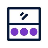 Maquiagem paleta ícone para seu local na rede Internet projeto, logotipo, aplicativo, ui. vetor
