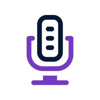 ícone de microfone para seu site, celular, apresentação e design de logotipo. vetor