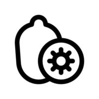 kiwi ícone para seu local na rede Internet projeto, logotipo, aplicativo, ui. vetor