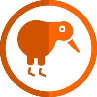 design de ícone de vetor de pássaro kiwi