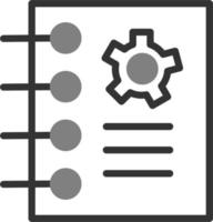 ícone de vetor de bloco de notas