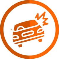 design de ícone de vetor de acidente de carro