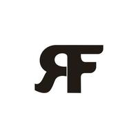 carta rf símbolo ligado simples Projeto logotipo vetor