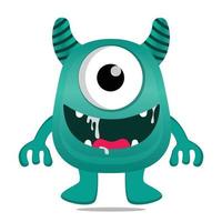 ilustração fofa mascote monstro design kawaii vetor
