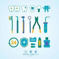 dental Cuidado criativo conceito. vetor