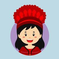 avatar do uma taiwanês personagem vetor