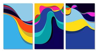 vetor colorida abstrato fluido e líquido fundo moderno minimalista para verão