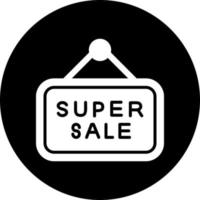ícone de vetor de super venda