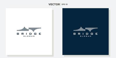 ilustração de ícone de vetor de logotipo de ponte