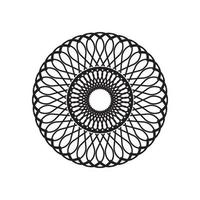 círculo radial motivo ícone vetor