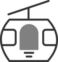 ícone de vetor de cabine de teleférico