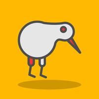 design de ícone de vetor de pássaro kiwi