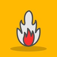 design de ícone de vetor de queimadura