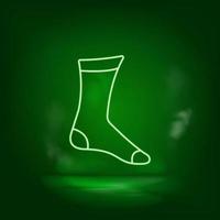 acessório, calçados verde néon ícone - vetor. vetor