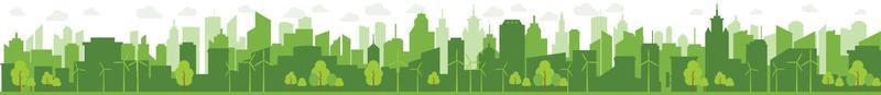 verde cidades Socorro a mundo com ecológico conceito ideias.vetor ilustração. vetor