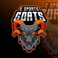 esport cabras animal equipe crachá vetor