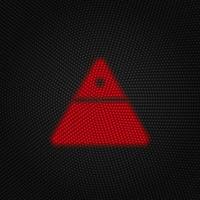 finança pirâmide vetor luz vermelho cor retro estilo vetor ícone em branco fundo
