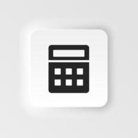 calculadora ícone - vetor. simples elemento ilustração a partir de ui conceito. calculadora ícone neumorfo estilo vetor ícone .