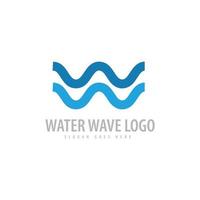 simples água ondas curva linha logotipo. azul colori logotipo. adequado para marca, produtos, indústria, pesca, e água relacionado negócios. vetor