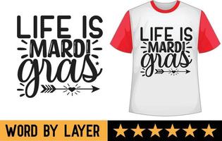 mardi gras SVG t camisa Projeto vetor