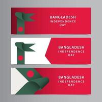 feliz celebração do dia da independência de bangladesh ilustração de design de modelo vetorial vetor