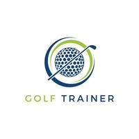 golfe treinador logotipo inspirações, golfe logotipo vetor