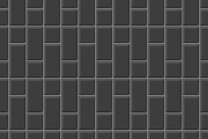 Preto retângulo e quadrado telha vertical layout. cerâmico ou tijolo parede desatado padronizar. cozinha backsplash ou banheiro chão mosaico fundo vetor