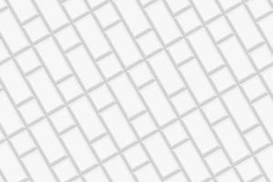 branco retângulos e quadrados azulejos dentro diagonal arranjo. cerâmico ou pedra tijolo parede fundo. cozinha backsplash, banheiro chão, fachada decoração desatado padronizar vetor