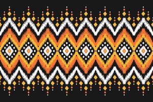 tapete étnico ikat arte padrão. sem costura padrão geométrico étnico ikat em tribal. estilo mexicano. vetor