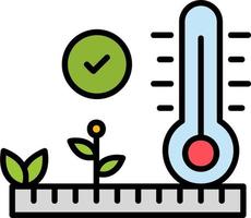 ícone de vetor de verificação de temperatura