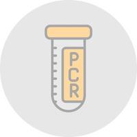 design de ícone de vetor de teste de pcr