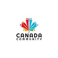 Canadá comunidade logotipo Projeto vetor