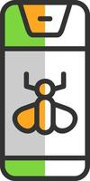 design de ícone vetorial repelente de insetos vetor