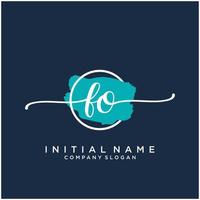 inicial para feminino logotipo coleções modelo. caligrafia logotipo do inicial assinatura, casamento, moda, joalheria, butique, floral e botânico com criativo modelo para qualquer companhia ou negócios. vetor