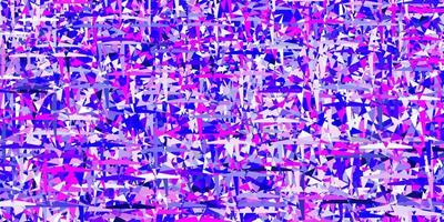 pano de fundo vector rosa claro roxo com linhas, triângulos.