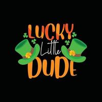 por sorte pequeno cara vetor camiseta Projeto. st. patrick dia camiseta Projeto. pode estar usava para impressão canecas, adesivo desenhos, cumprimento cartões, cartazes, bolsas, e Camisetas