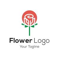 beleza flores logotipo vetor modelo