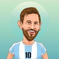 leão messi conceito vetor