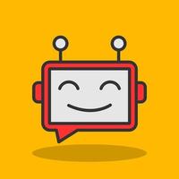 design de ícone de vetor de chatbot