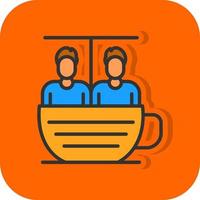 design de ícone de vetor de passeio de xícara de chá
