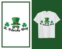 st patrick's dia t camisa tipografia Projeto vetor ilustração