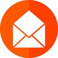 design de ícone de vetor aberto de envelope