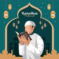 plano Ramadã islâmico ilustração vetor