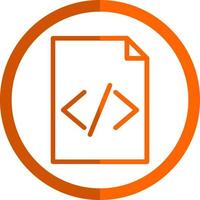 design de ícone de vetor de código de arquivo